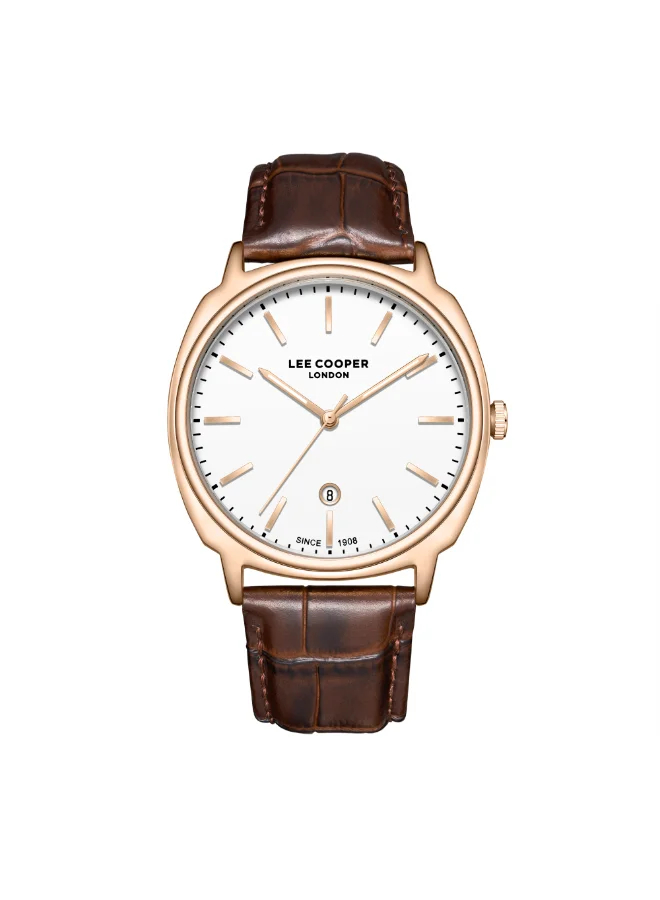 Men's LEATHER Analog Watch LC08248.432 - 41 mm